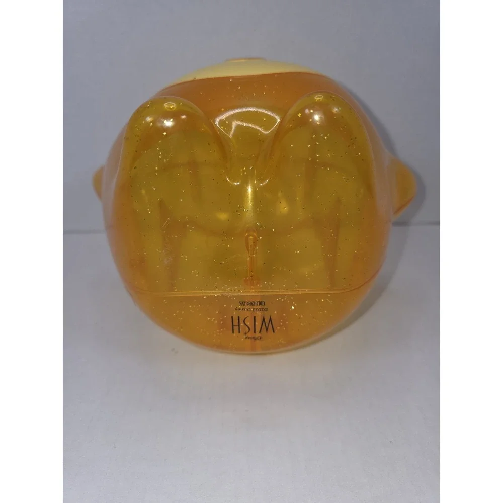 Disney WISH Star Plastic Yellow Popcorn Bucket W/ Branded Detachable Carry Strap